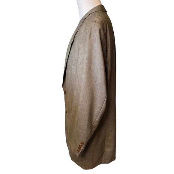 HUGO BOSS MEN’s Sport Coat Blazer 2 Button Brown Wool 44R Fully Lined - Picture 6 of 11